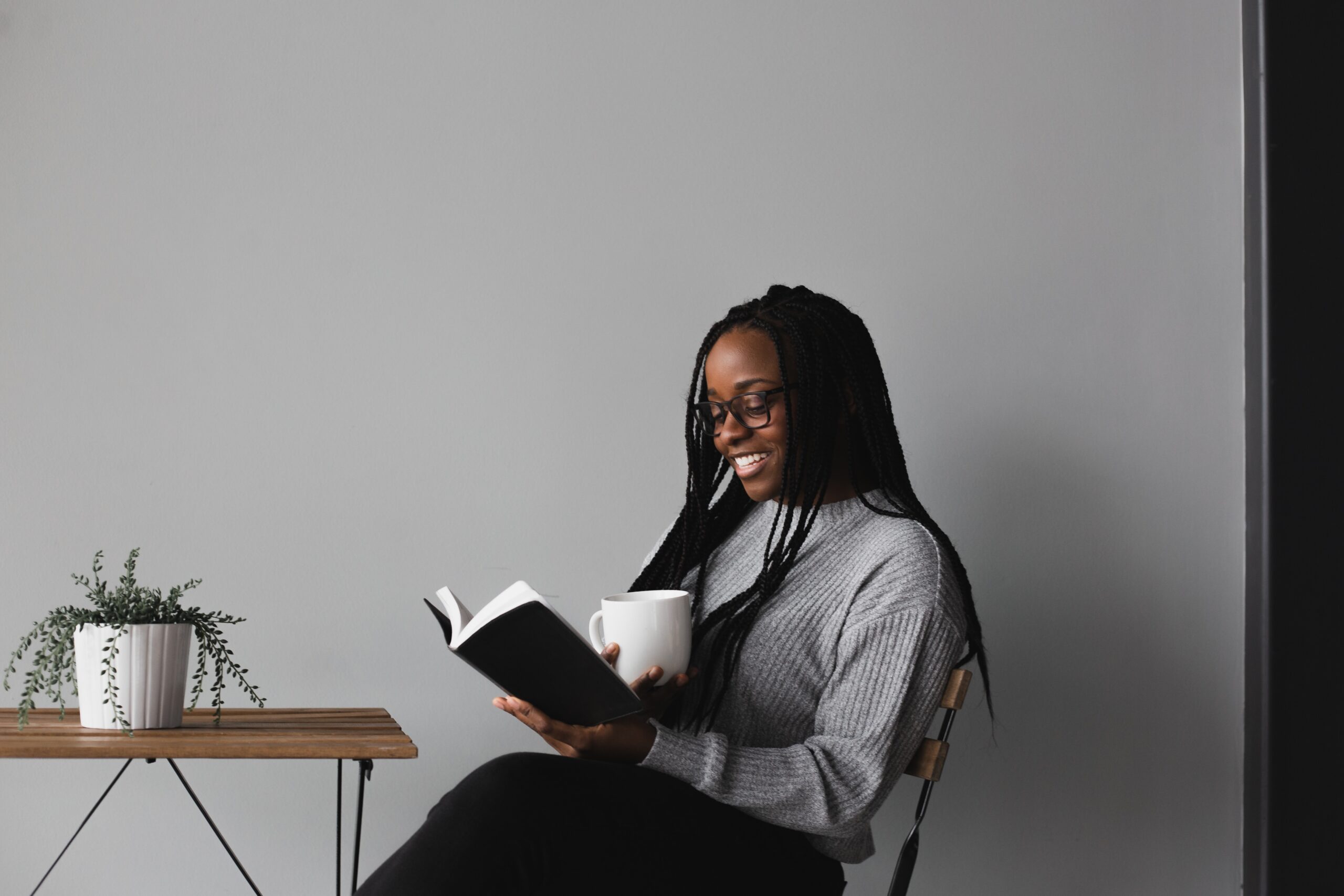 girl reading book